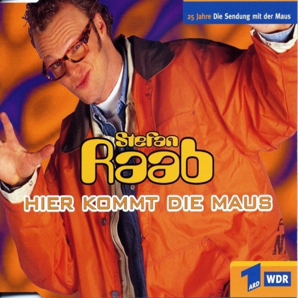 "Hier kommt die Maus", 1996. Die Kinderserie "Die Sendung mit der Maus" erhielt durch Raab eine respektable, freundliche H...