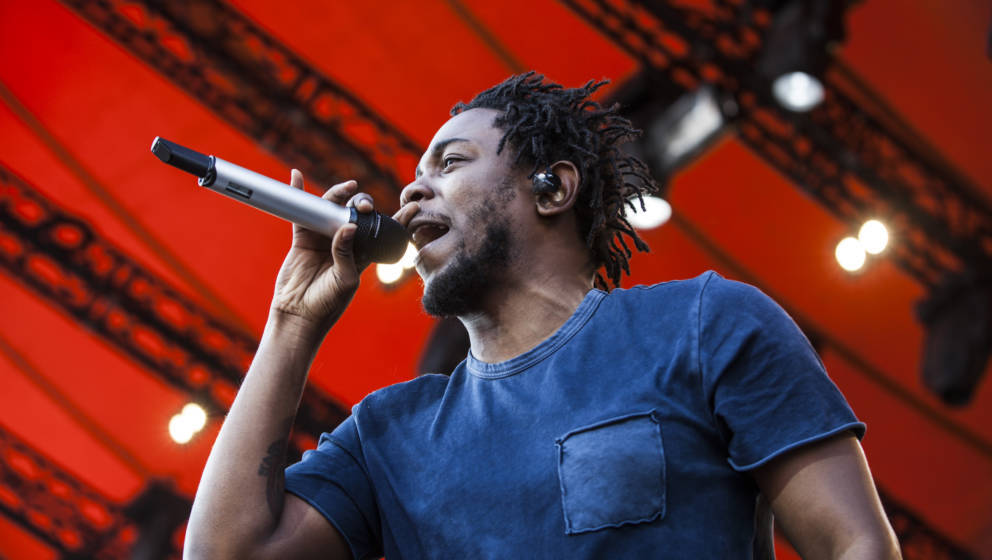 ROSKILDE, DENMARK - JULY 03:  Kendrick Lamar performs at Roskilde Festival  on July 3, 2015 in Roskilde, Denmark.  (Photo by 