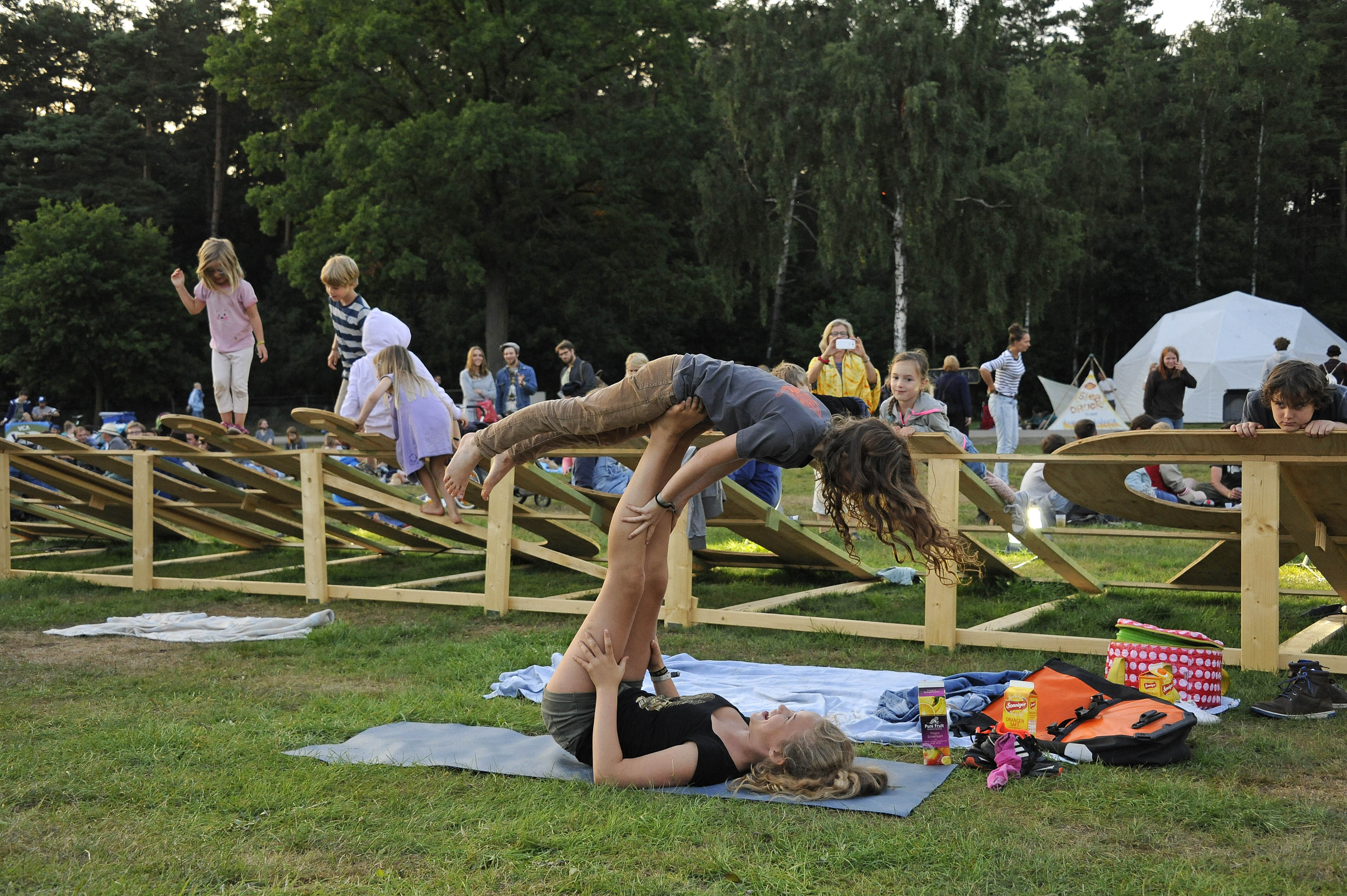Publikum und Gelände beim A Summer's Tale Open Air Festival 2015: Premiere des Festivals in der Lueneburger Heide, Luhmue...