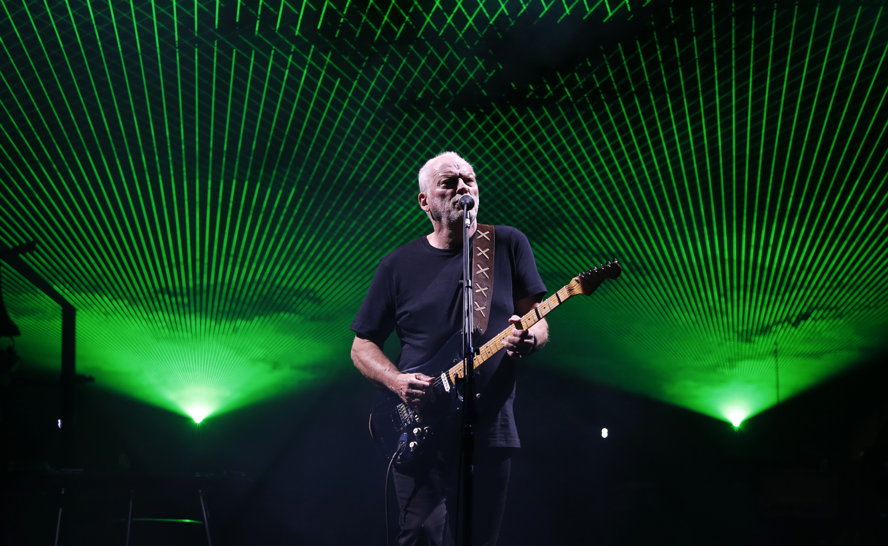 David Gilmour bei einem Konzert in England, September 2015.