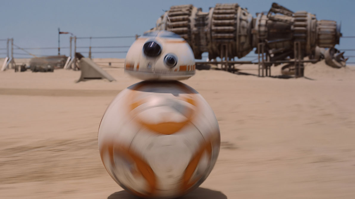 Wer Spoiler zu Episode VII vermeiden will, sollte es BB-8 gleichtun und das Weite suchen.