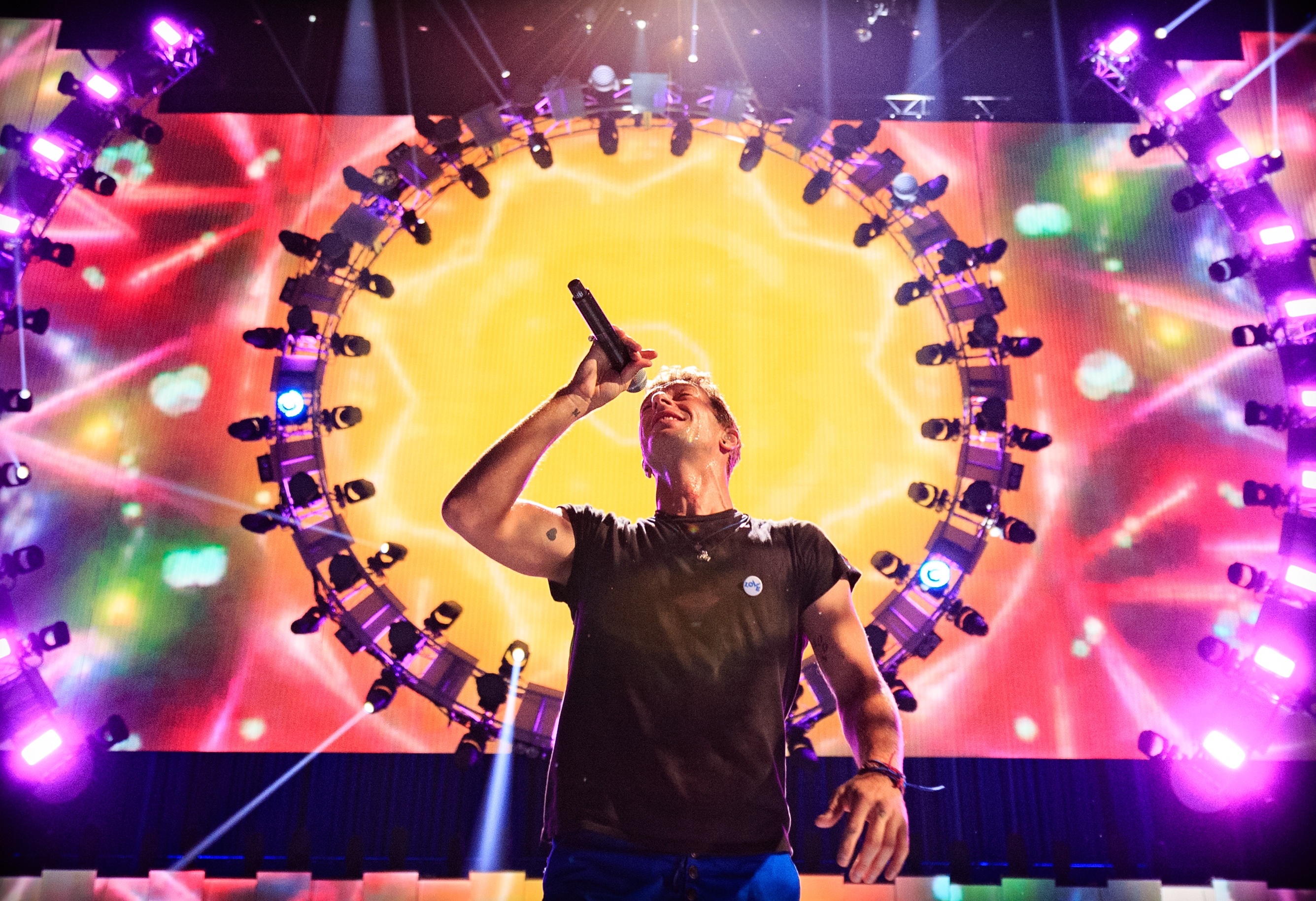 Coldplay live beim iHeartRadio Music Festival in Las Vegas, September 2015.