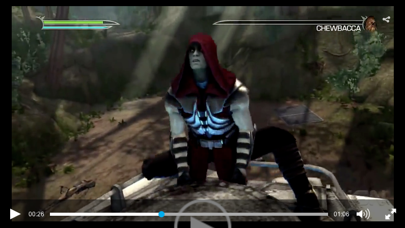 Still aus "Star Wars: The Force Unleashed"