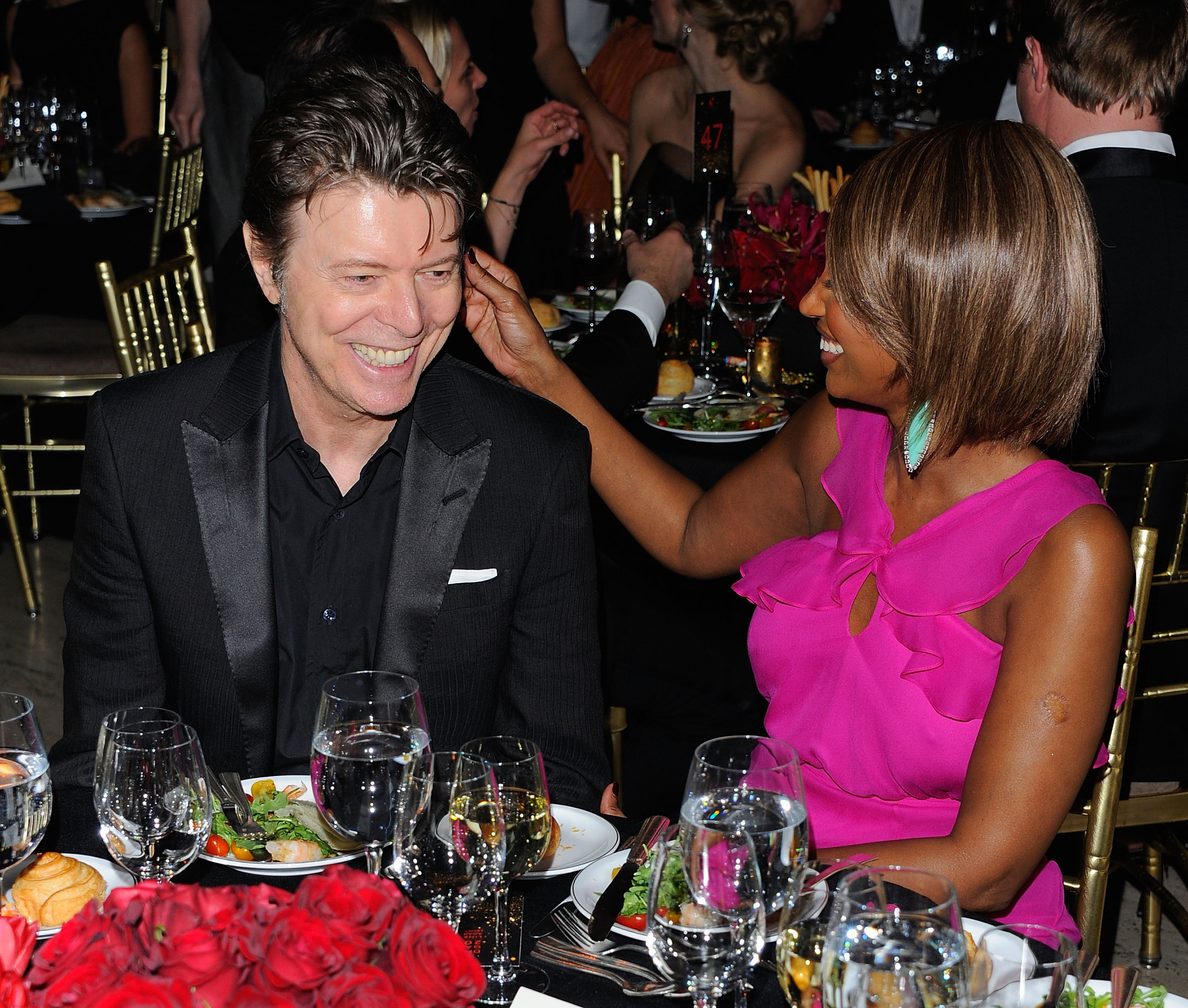 David Bowie und Iman 2011 in New York City.