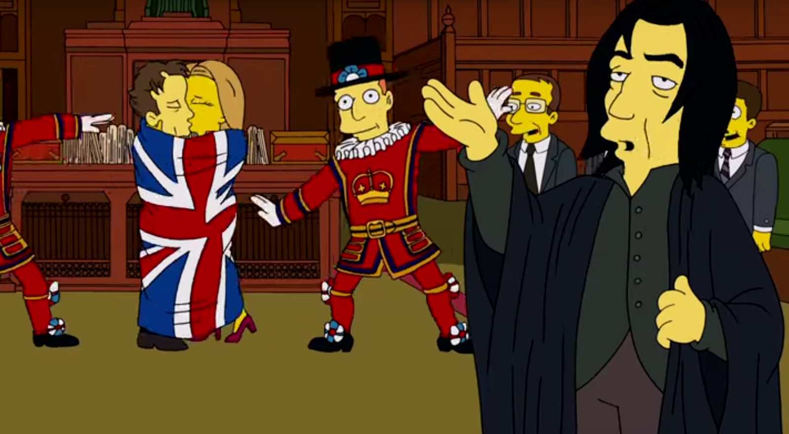 Alan Rickman als Severus Snape in einer Simpsons-Folge