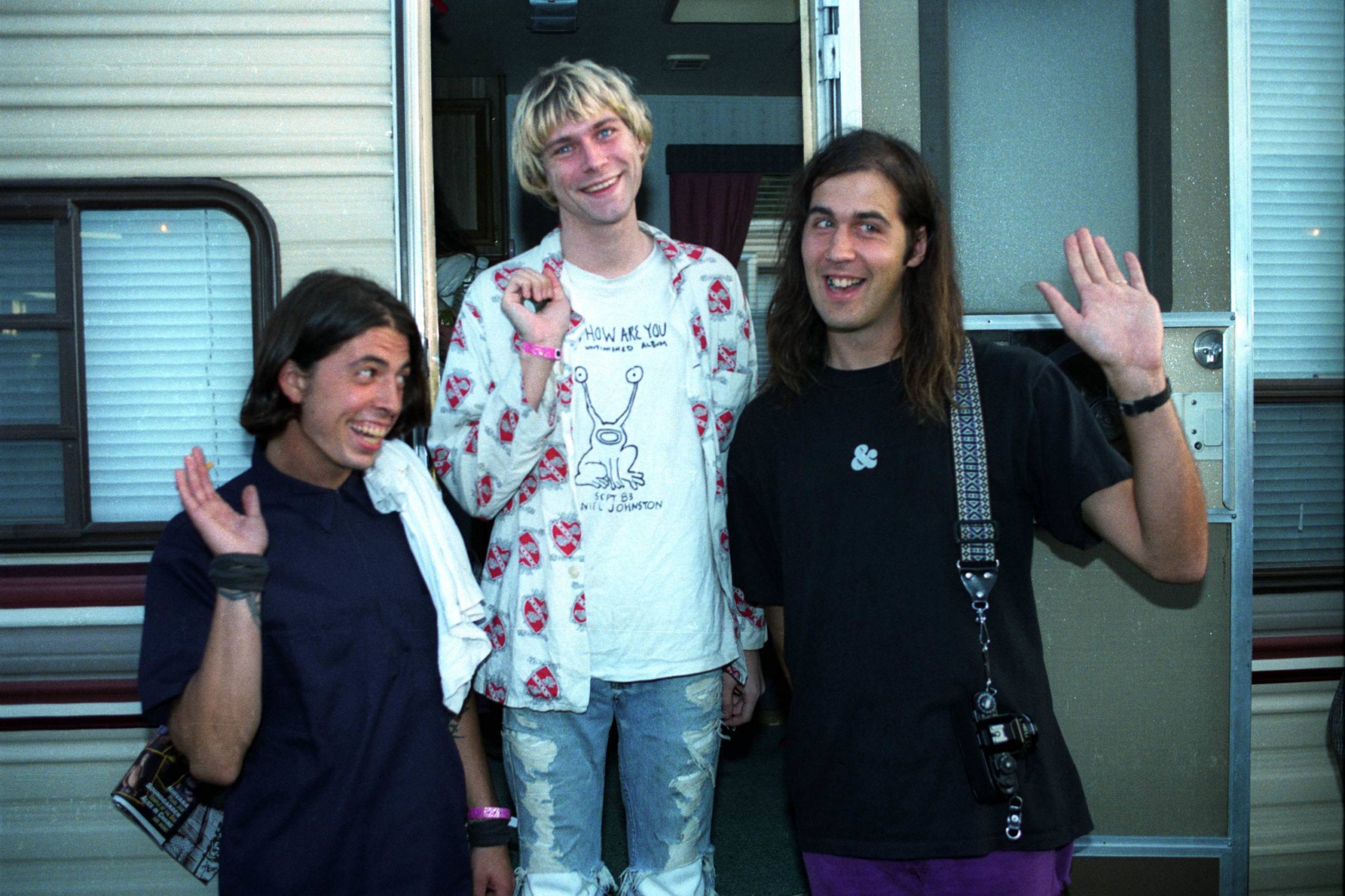 Dave Grohl,Kurt Cobain und Kirst Novoselic