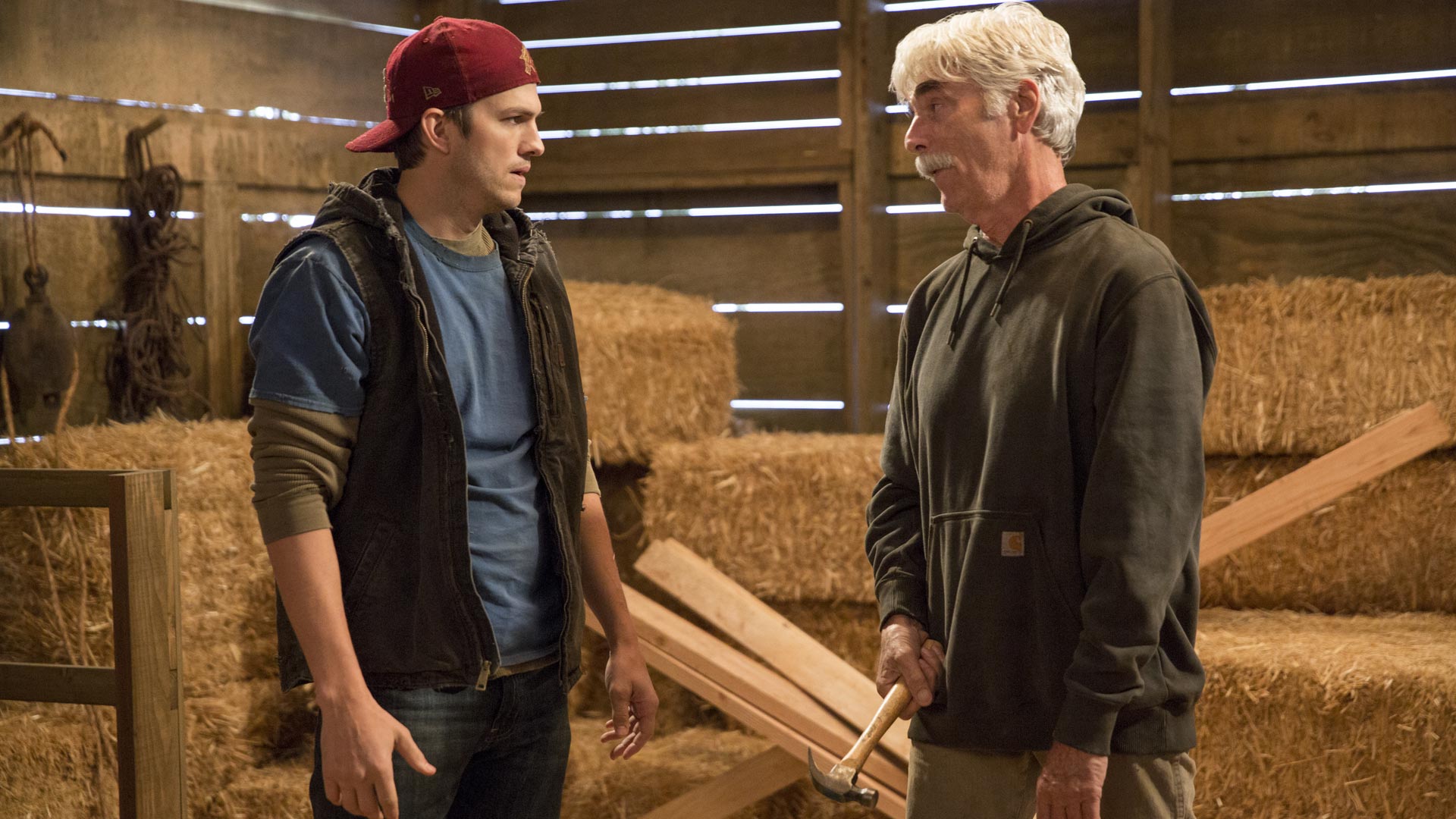 Ashton Kutcher und Sam Elliott in der Netflix-Serie „The Ranch“