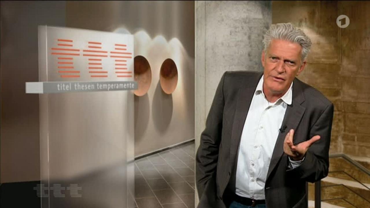 „titel, thesen, temperamente“  läuft wöchentlich in der ARD.