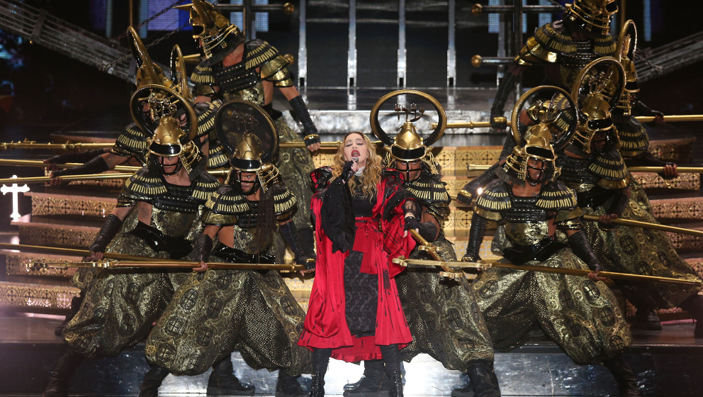 Madonna performs in concert at Rod Laver Arena on March 12, 2016 in Melbourne, Australia.