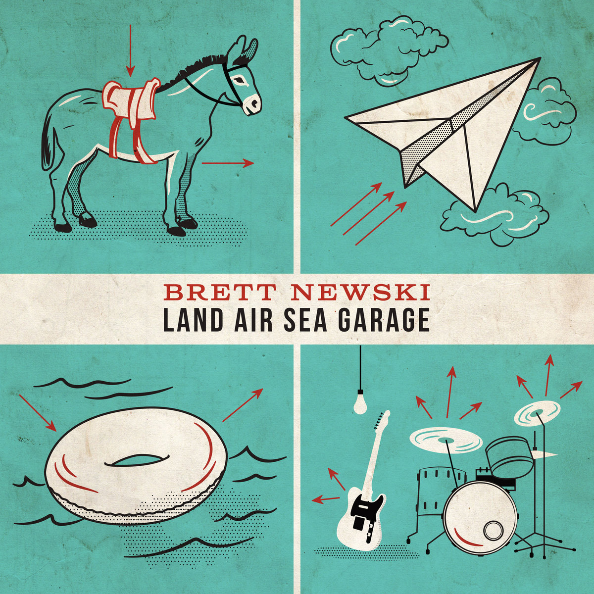 Brett Newski – Land Air Sea Garage. ★★. Etwas überraschungsarmer Indie-Rock’n’Roll, jetzt nicht mehr Lo-Fi