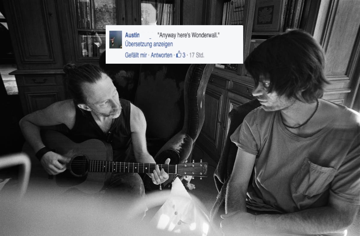 „Wie auch immer, hier kommt ‘Wonderwall‘“