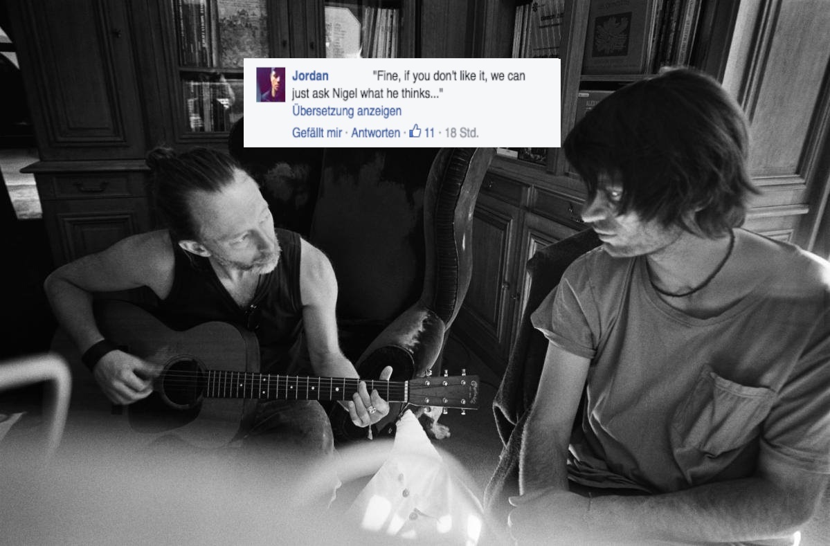 „In Ordnung, wenn du es nicht magst, können wir ja Nigel fragen, wie er es findet.“