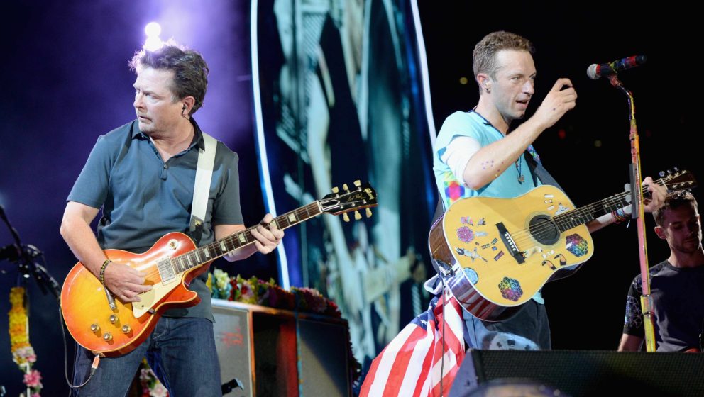 Michael J. Fox und Coldplay in New Jersey