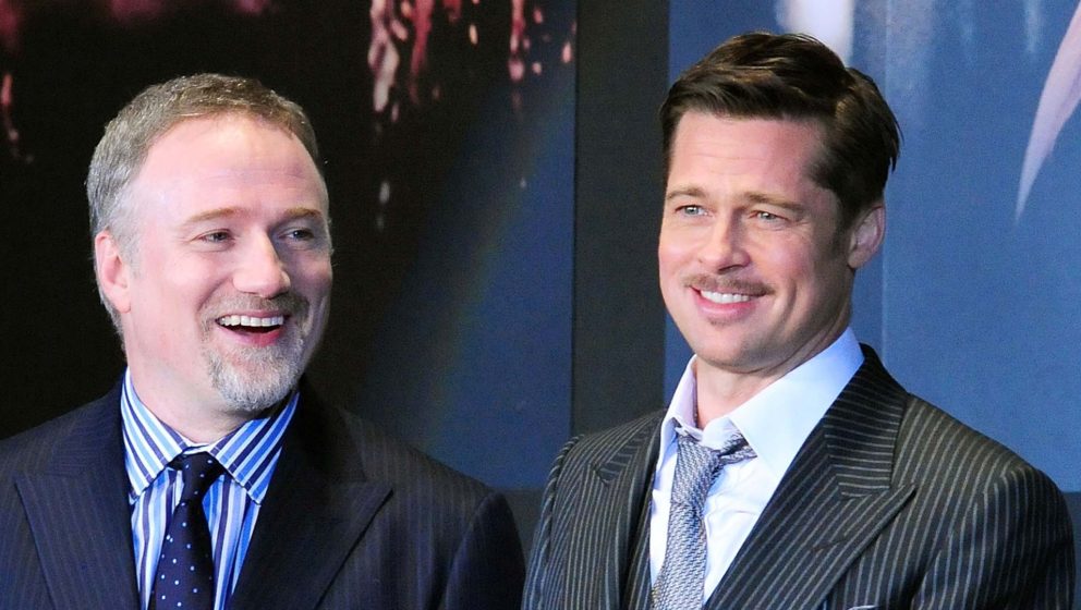 David Fincher und Brad Pitt gemeinsam bei der Premiere von „The Curious Case Of Benjamin Button“.