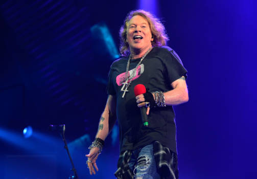 Axl Rose mit AC/DC in Greensboro