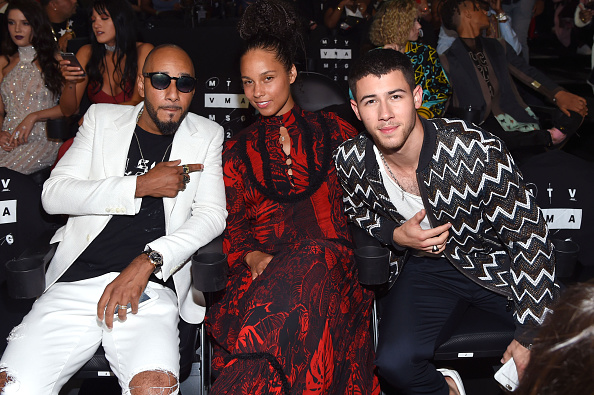 Swizz Beatz, Alicia Keys und Nick Jonas