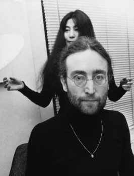 John Lennon mit Yoko Ono