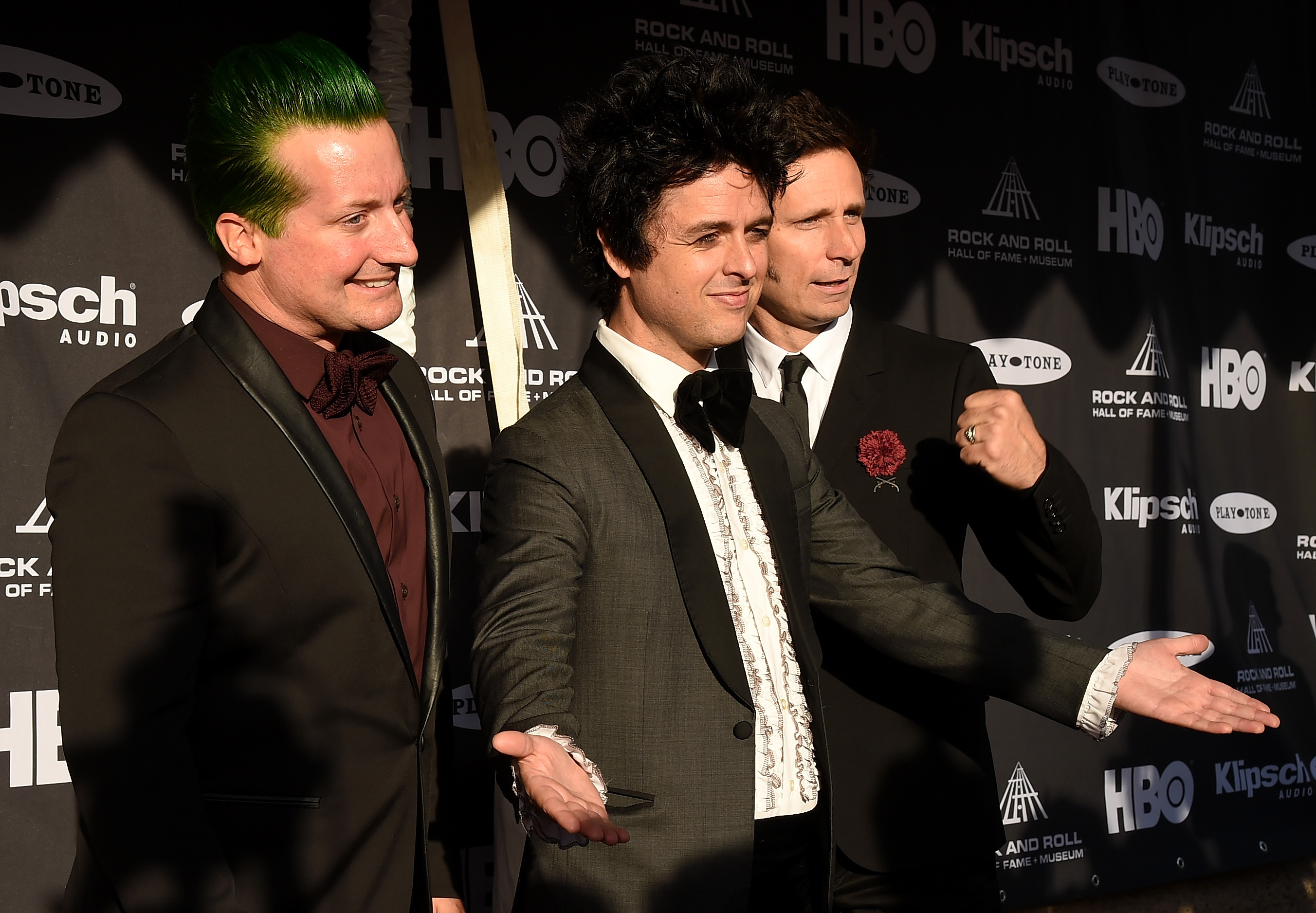 Tre Cool, Billie Joe Armstrong und Mike Dirnt (v.l.) von Green Day