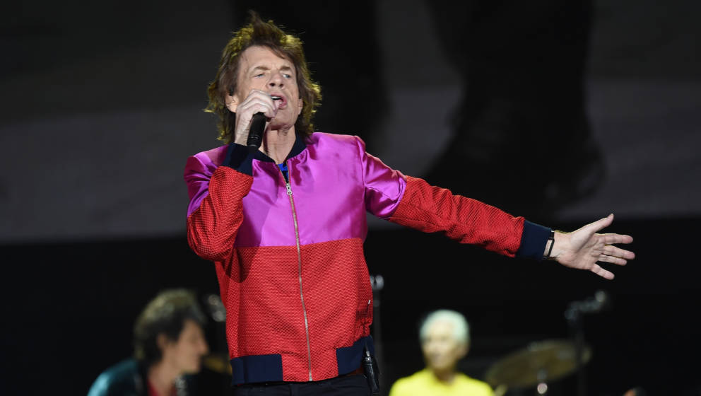 Mick Jagger, Sänger der Rolling Stones, beim Desert Trip