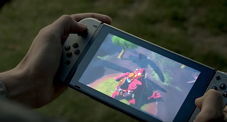 Blick auf „Switch“, die neue Konsole von Nintendo