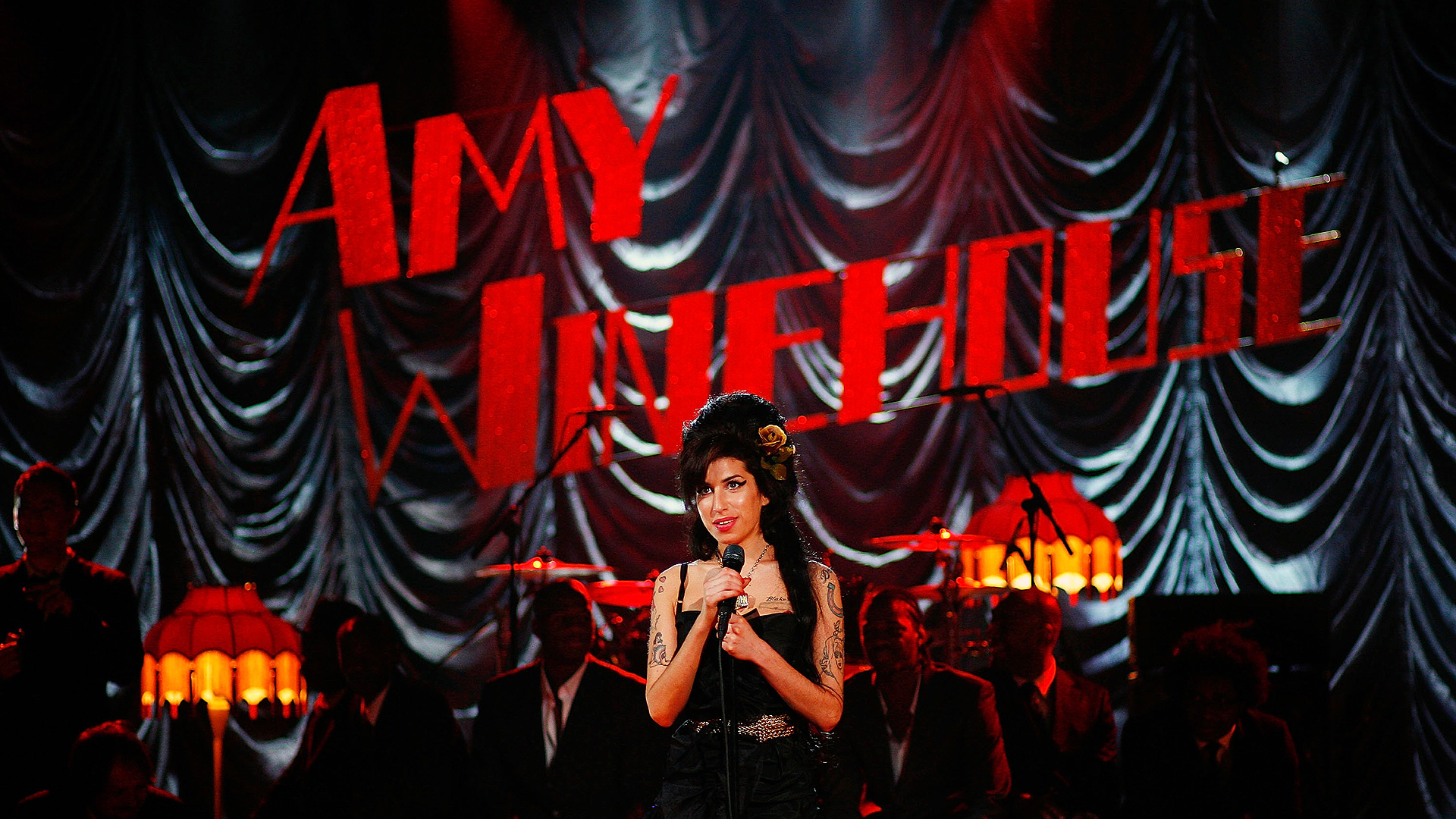 Amy Winehouse bei einem Live-Auftritt im Jahr 2008.