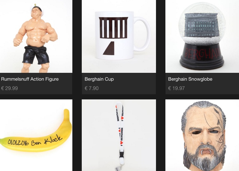 Nun können Berghain-Besucher ihren Besuch mit Merchandising für immer unvergesslich machen