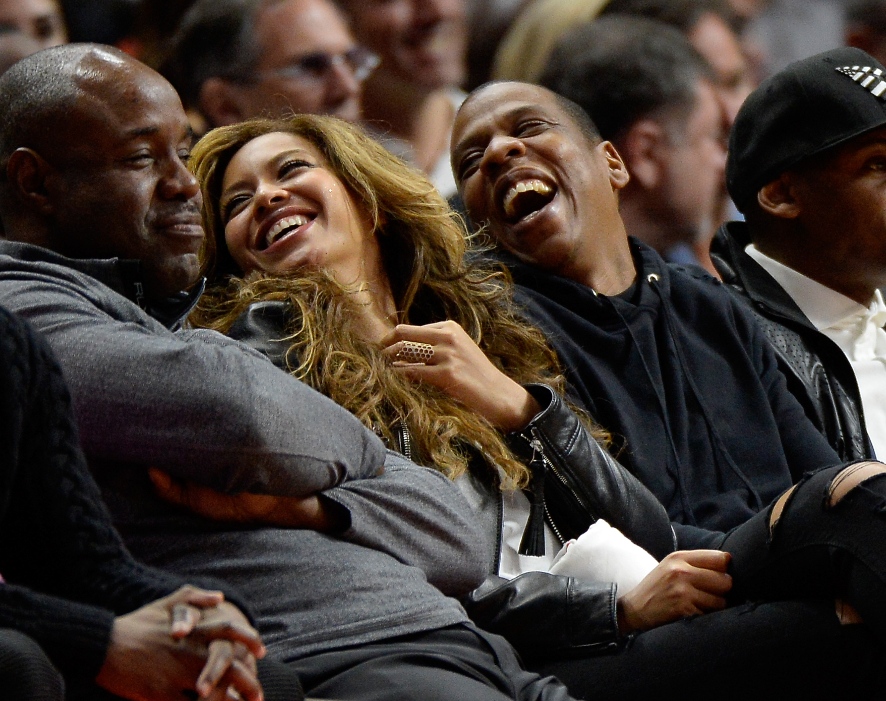 Beyoncé und Jay Z kriegen sich nicht mehr ein vor Lachen