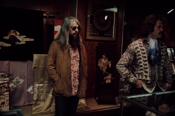 Leon Russell At Kimono Fabrics Shop In Osaka