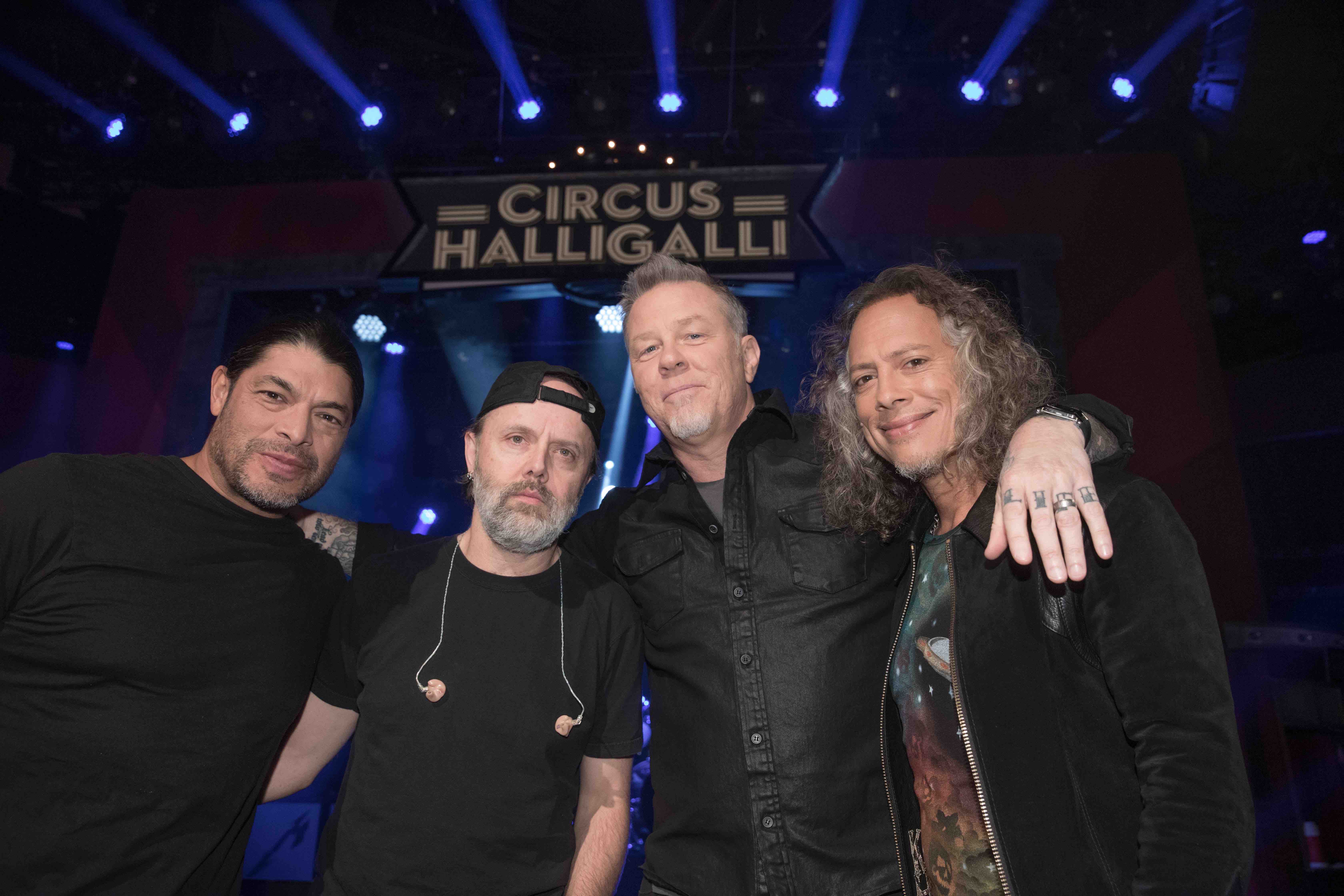 Robert Trujillo, Lars Ulrich, James Hetfield und Kirk Hammett (l-r)
