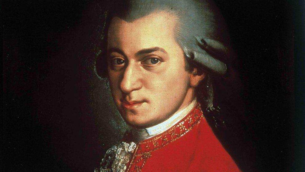UNSPECIFIED - CIRCA 1754: Portrait of Wolfgang Amadeus Mozart circa 1780 painted by Johann Nepomuk della Croce. Wolfgang Amad