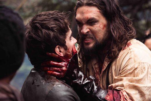 Michael Smyth (Landon Liboiron) und Declan Harp (Jason Momoa) in "Frontier"