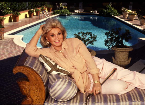 Bel Air Zsa Zsa Gabor Poolside In Her Bel Air Mansion Paul Harris