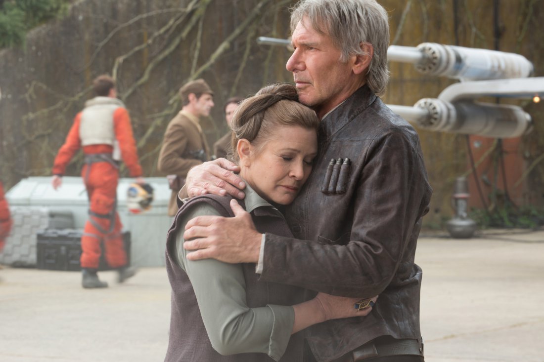 Harrison Ford und Carrie Fisher in „Star Wars: Das Erwachen der Macht“