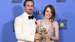 Ryan Gosling und Emma Stone präsentieren ihre Golden Globes
