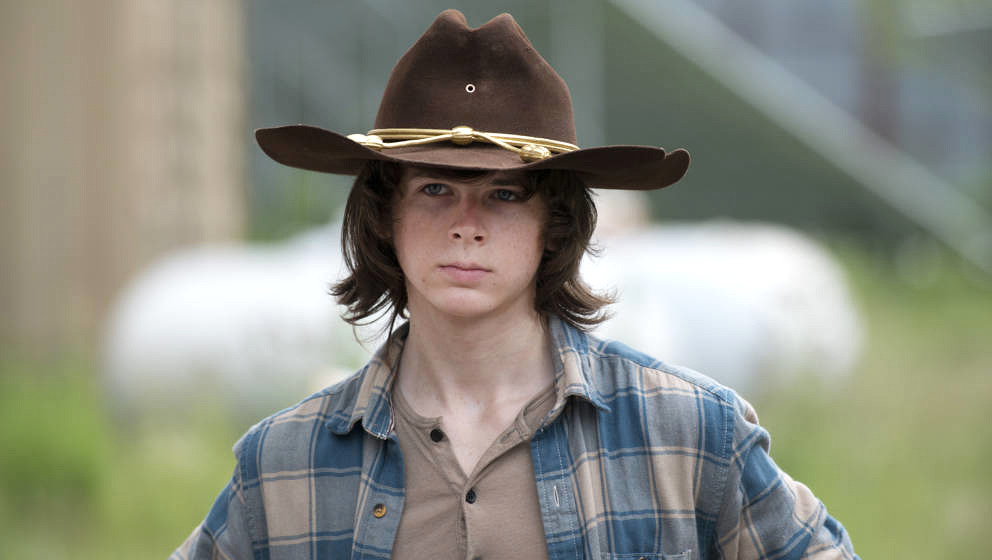 Chandler Riggs as Carl Grimes - The Walking Dead _ Season 6, Episode 7 - Photo Credit: Gene Page/AMC