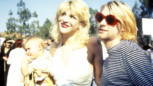 Nirvana-Frontmann Kurt Cobain gemeinsam mit seiner Frau Courtney Love und Tochter Francis Bean Cobain