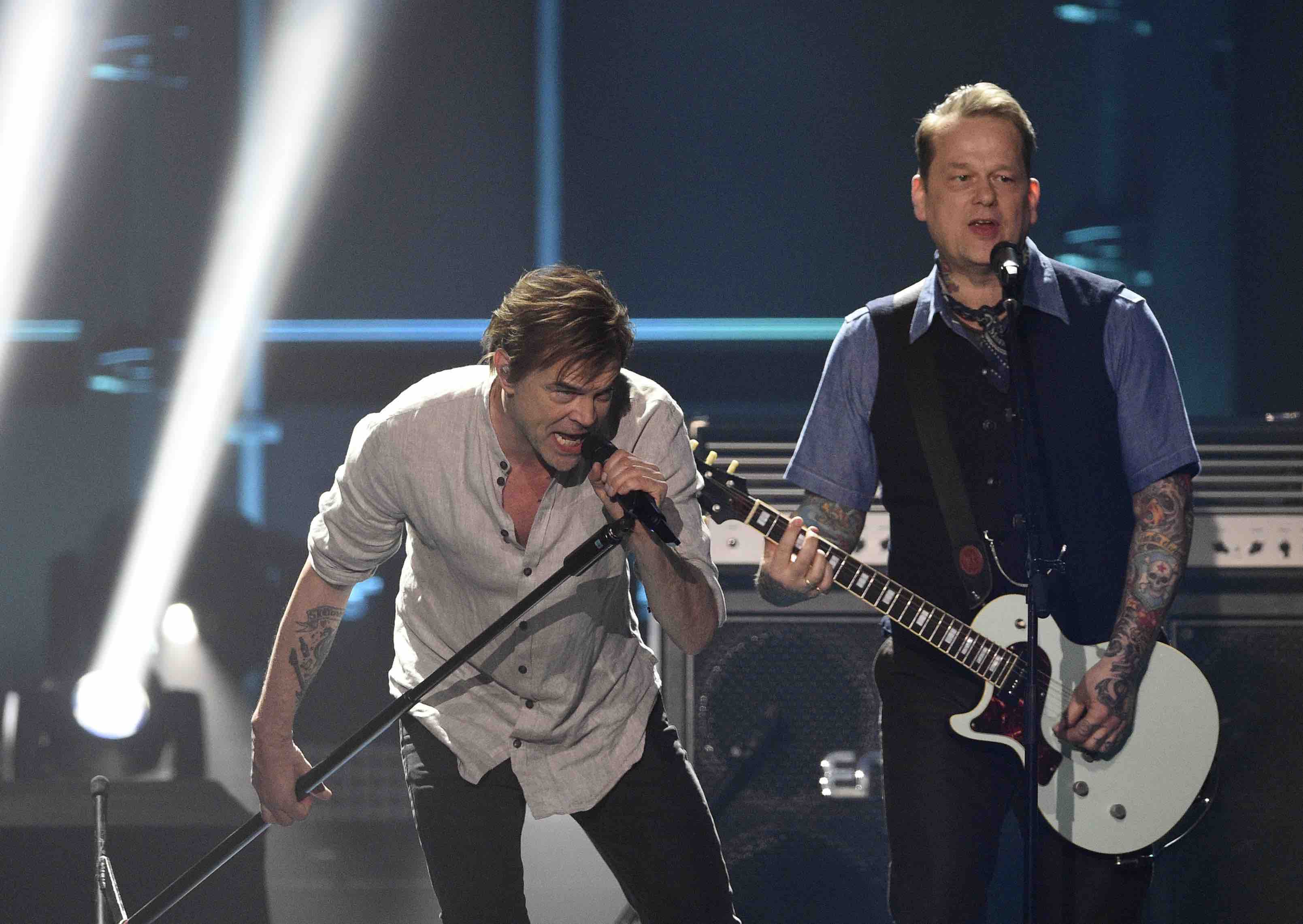 Campino (l) und Kuddel von "Die Toten Hosen"