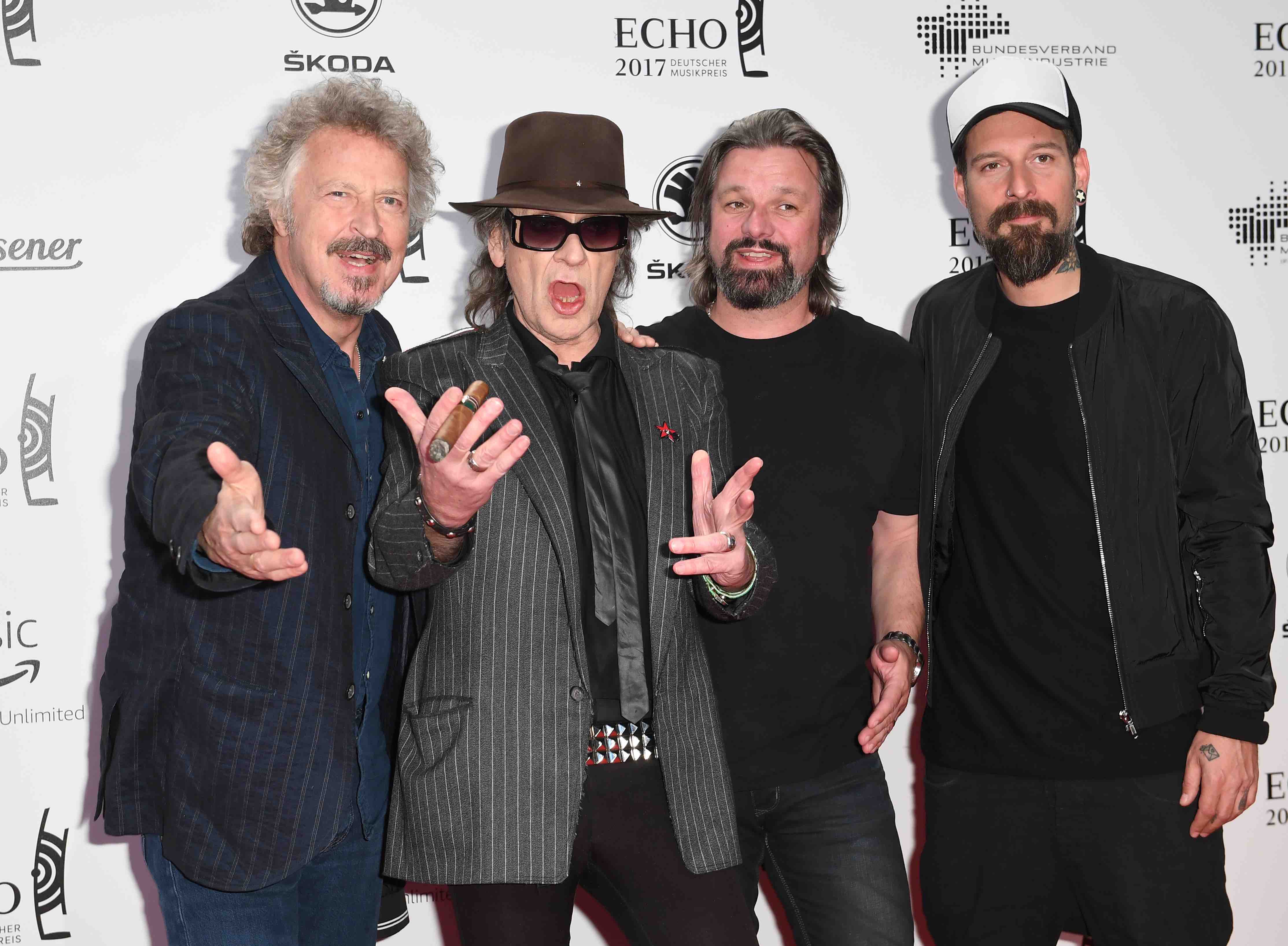 Wolfgang Niedecken (l-r), Udo Lindenberg, Henning Wehland und Daniel Wirtz