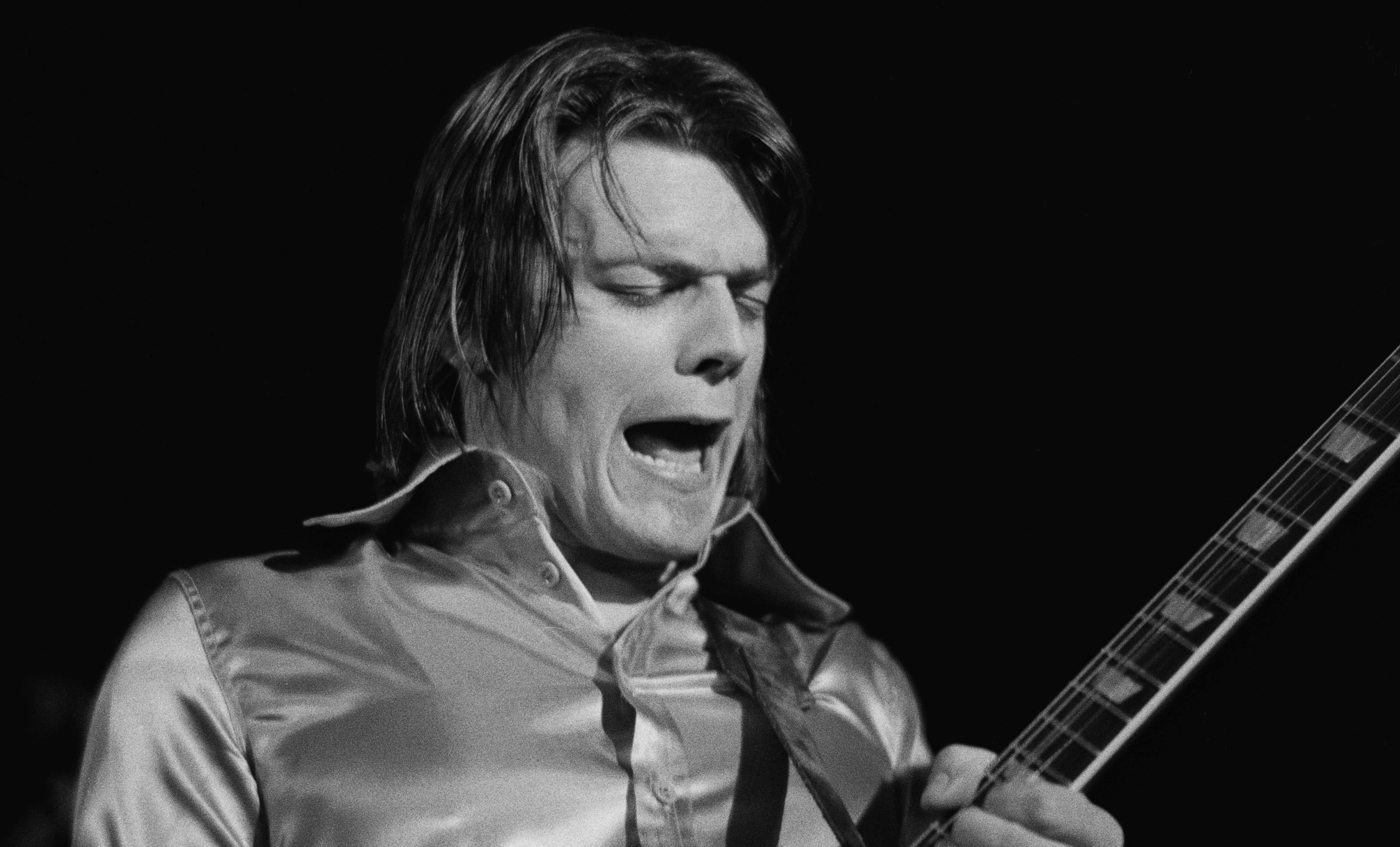 John Warren Geils an der Gitarre bei einem Live-Auftritt der J. Geils Band 1973