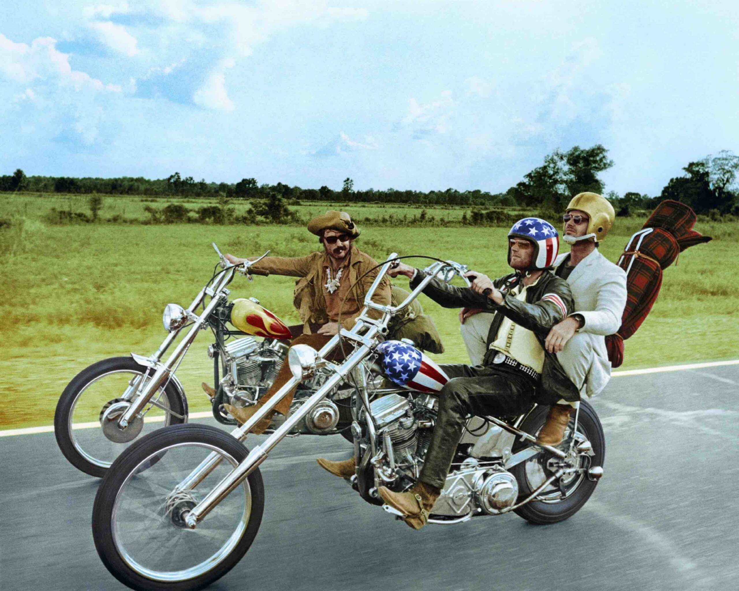 Li. nach re.: Dennis Hopper (1936-2010), Peter Fonda und Nicholson