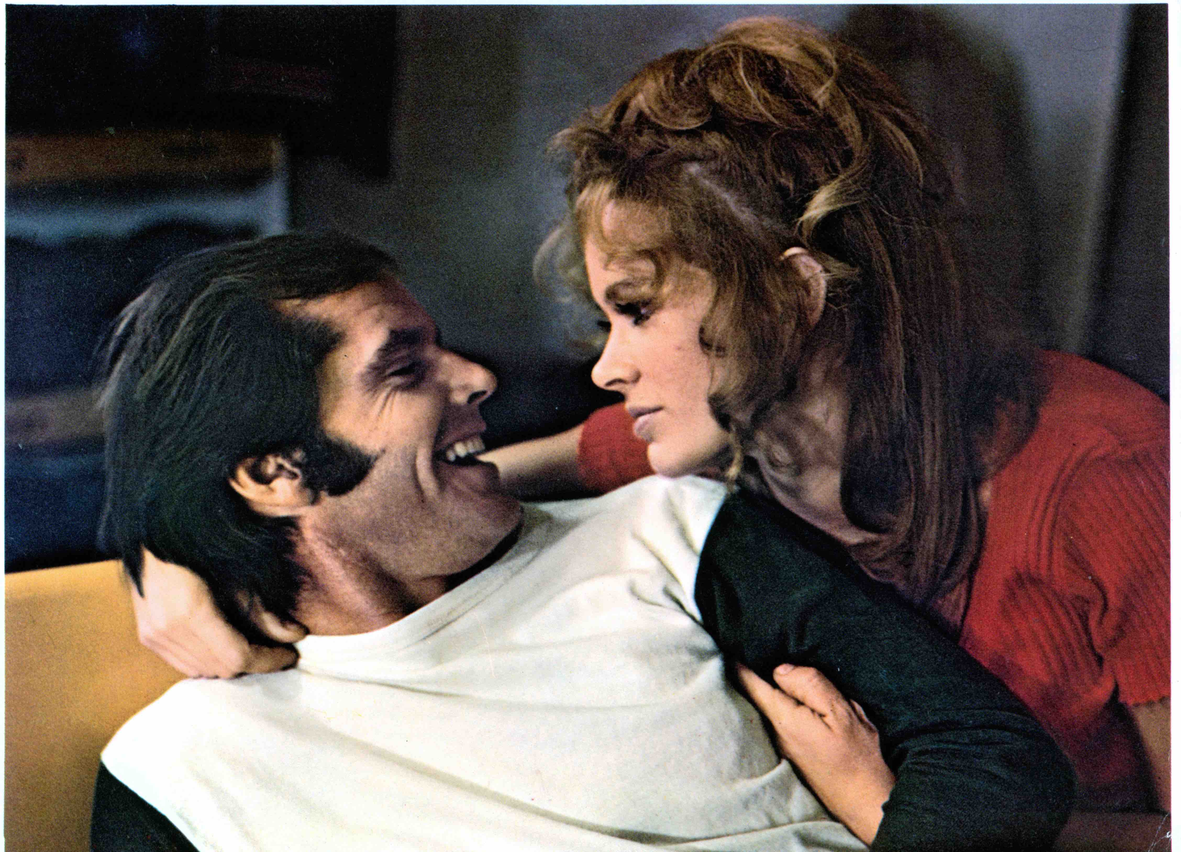 Mit Karen Black in 'Five Easy Pieces', 1970.