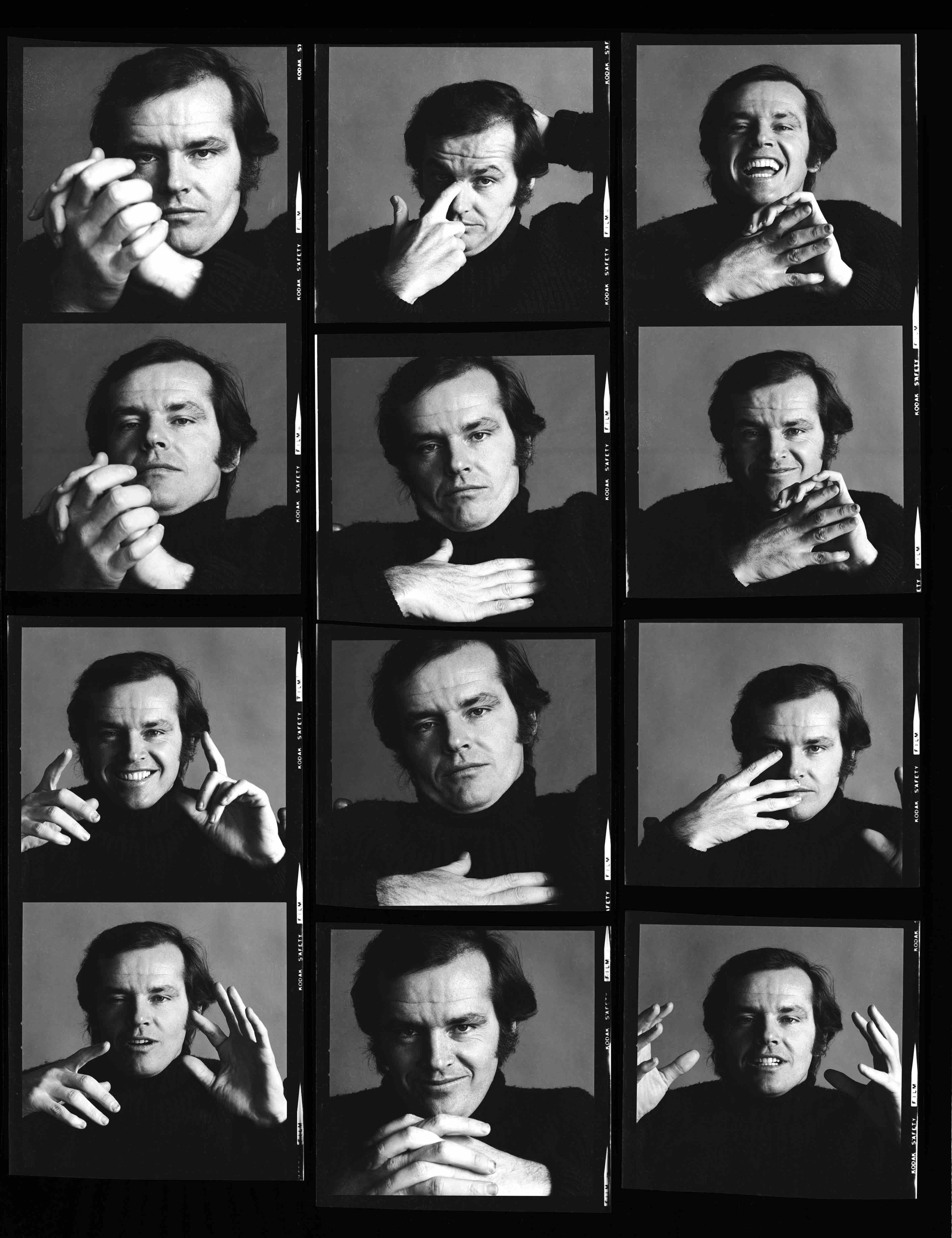 Contact sheet von Nicholson, 1970