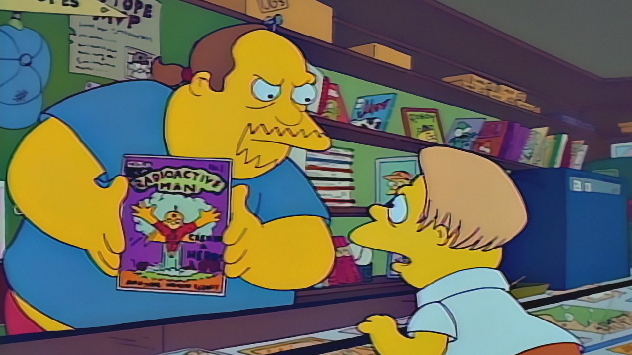 Der „Comic Book Guy“ bei den „Simpsons“ ist die wohl schönste Hommage auf den manchmal recht eigenwilligen Verkäufer von Comics