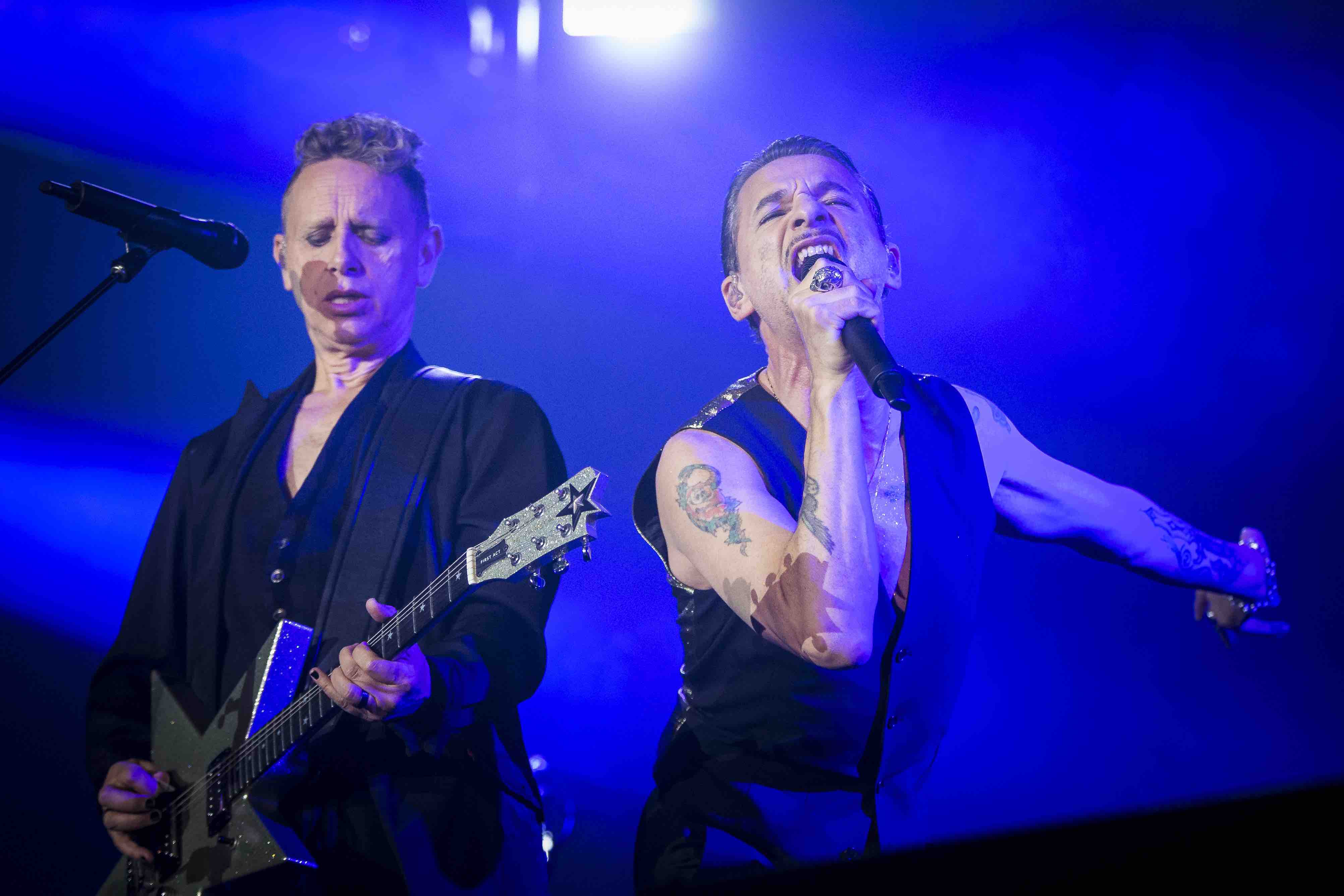 Depeche Mode Performs in Concert in Stockholm