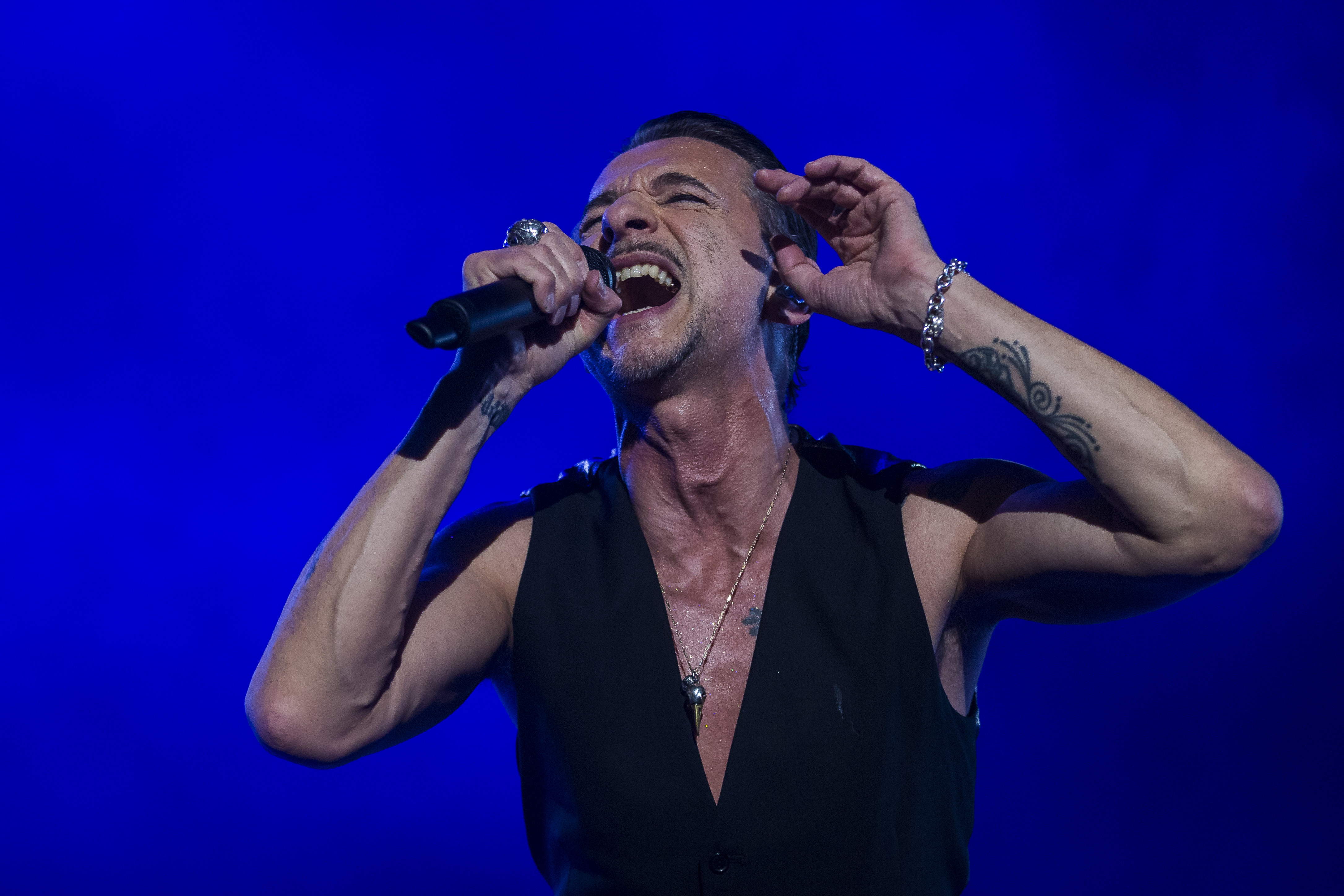 Depeche Mode Performs in Concert in Stockholm