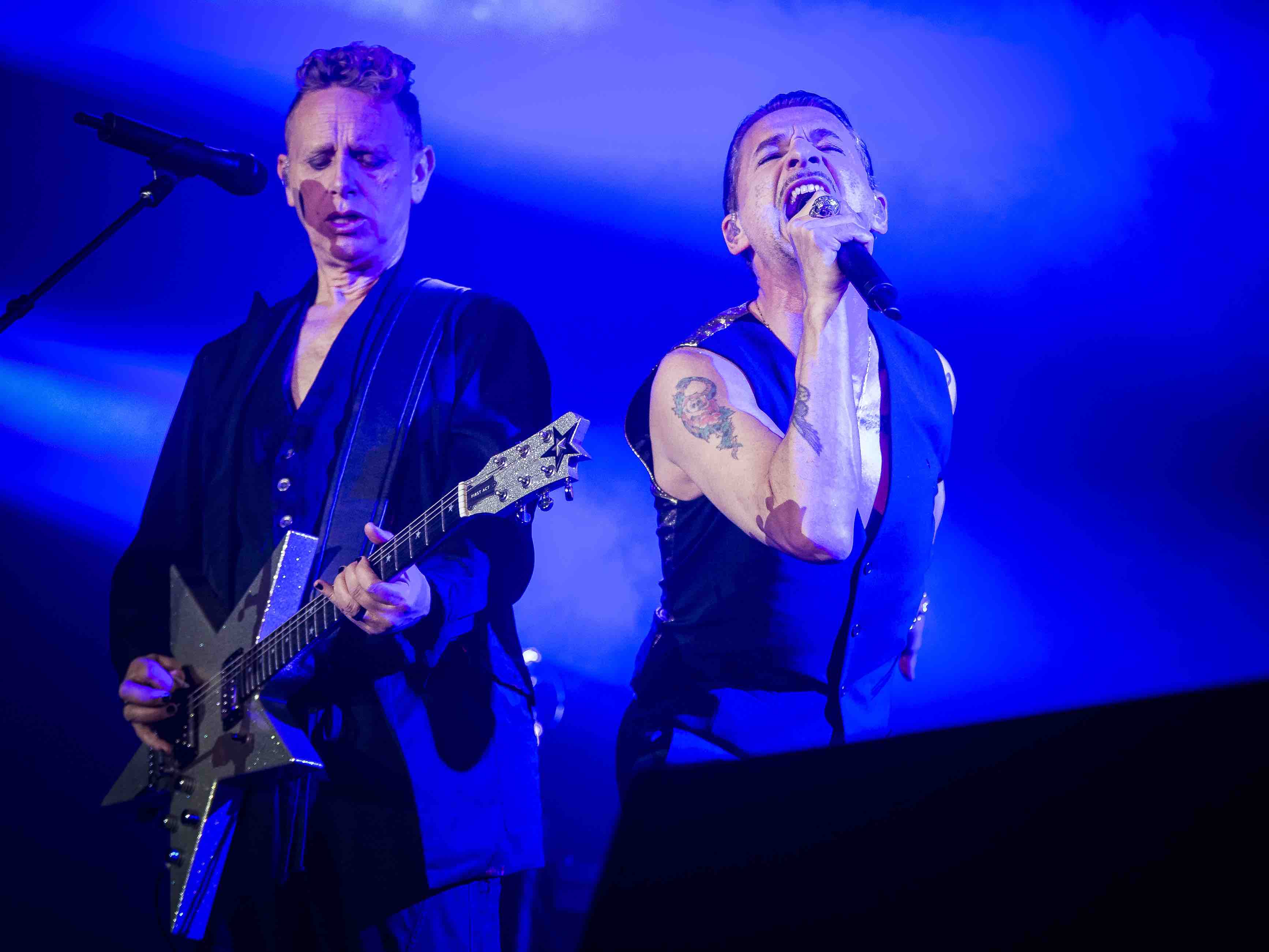 Depeche Mode Performs in Concert in Stockholm