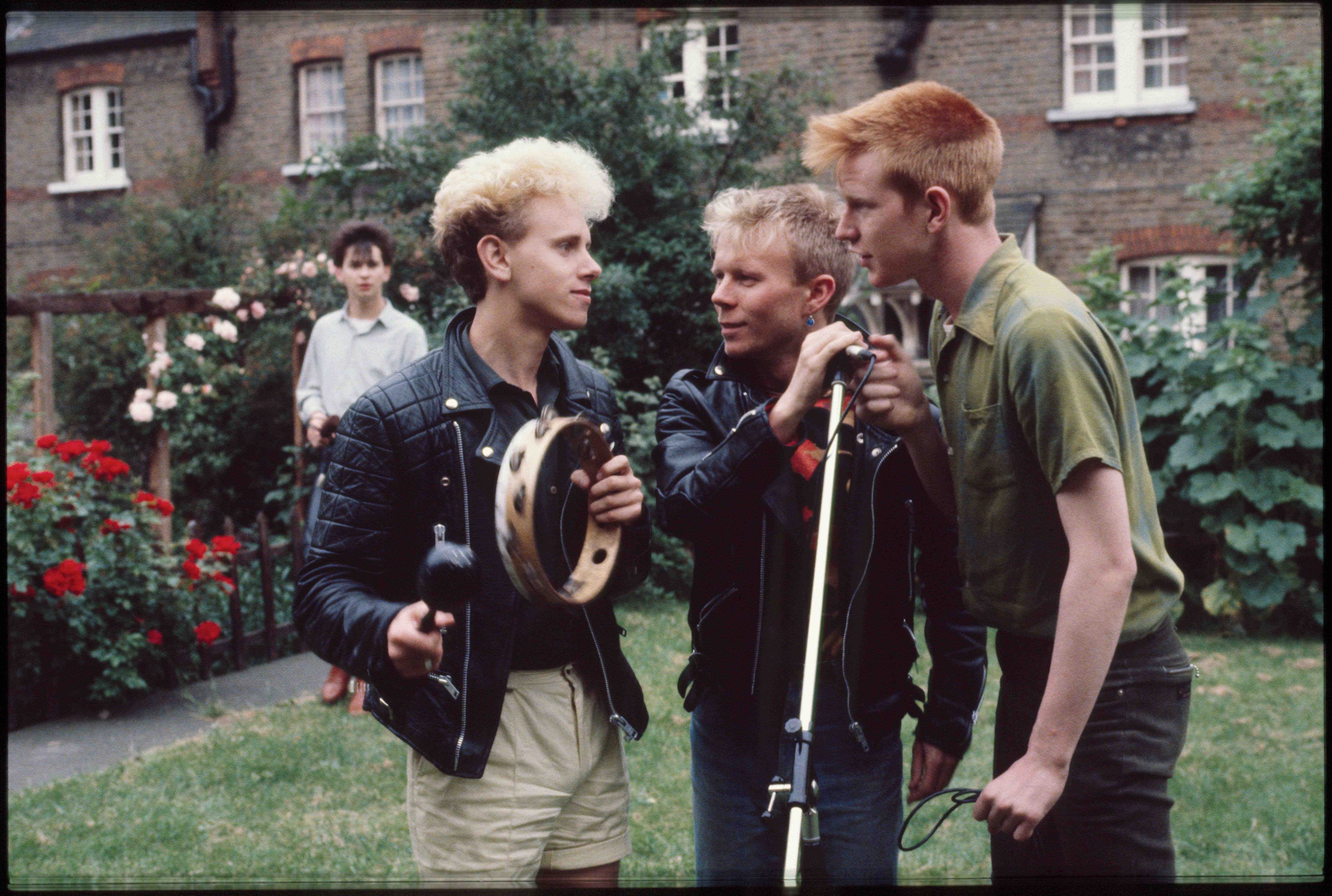 Blackwing Studios, London, 17 Juni 1981. L-R: Dave Gahan, Martin Gore, Vince Clark, Andy Fletcher.