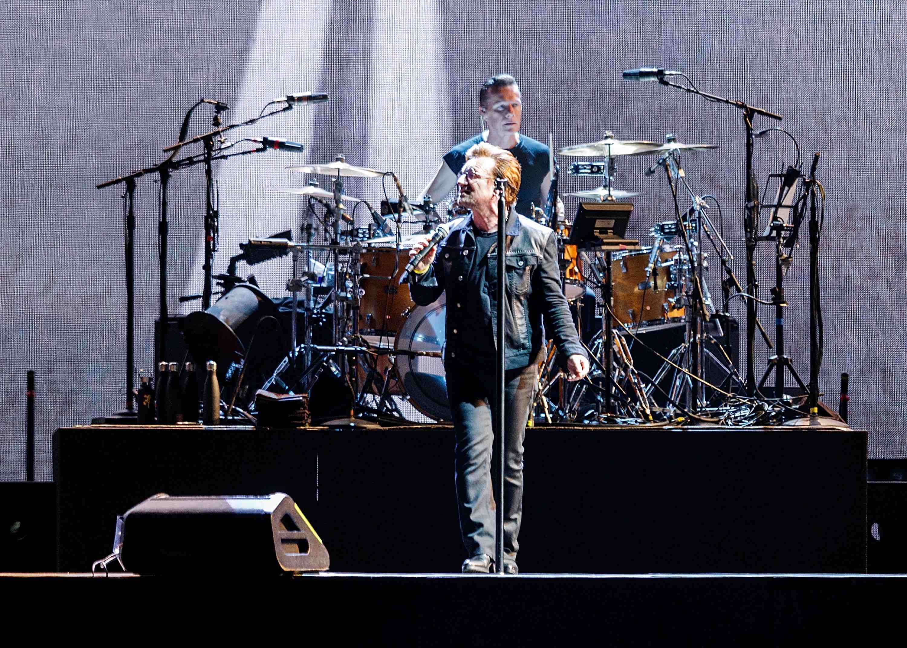 Bono von U2 bei einem Konzert der „The Joshua Tree“-Tour im BC Place