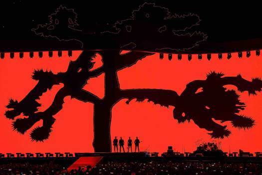 U2 während ihrer „The Joshua Tree“-Tour