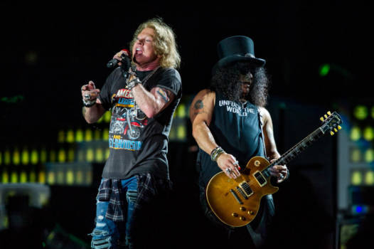 Guns N' Roses live auf ihrer „Not In This Lifetime “-Tour